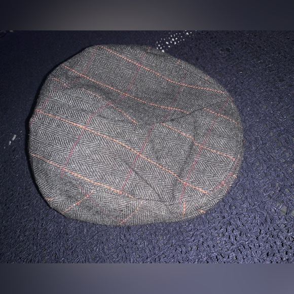 Wool Blend Flat Cap Classic Herringbone Ivy Gatsby Hat - Picture 5 of 9